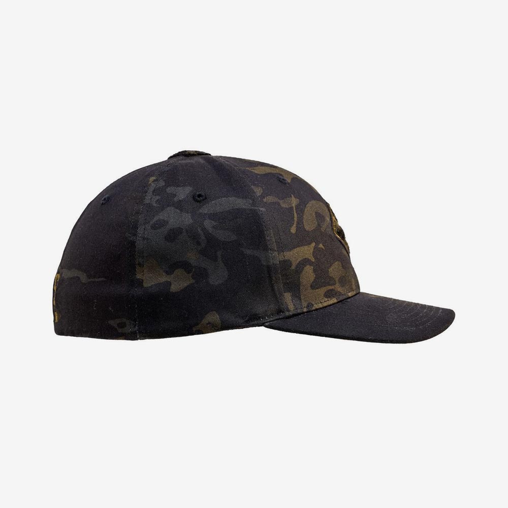 LMSGear Tactical Cap Classic FlexFit Nailsr Logo Velcro Multicam Black