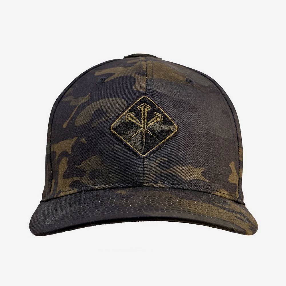 LMSGear Tactical Cap Classic FlexFit Nailsr Logo Velcro Multicam Black