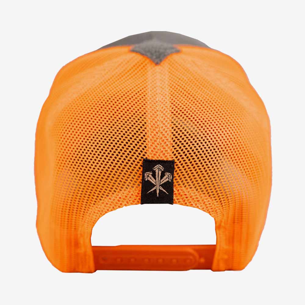 LMS Gear Flexfit Grey Orange R&H Trucker Cap