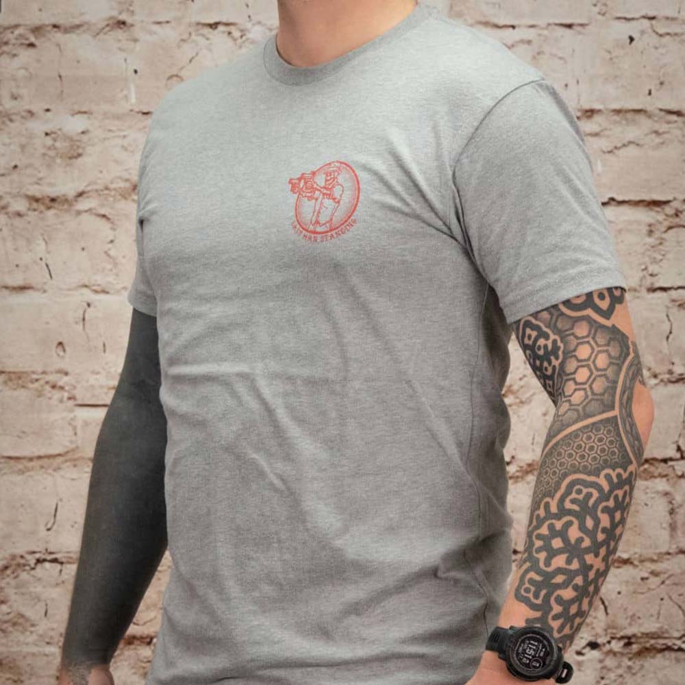 LMSGear T-Shirt "Bruce Last Man Standing" grau