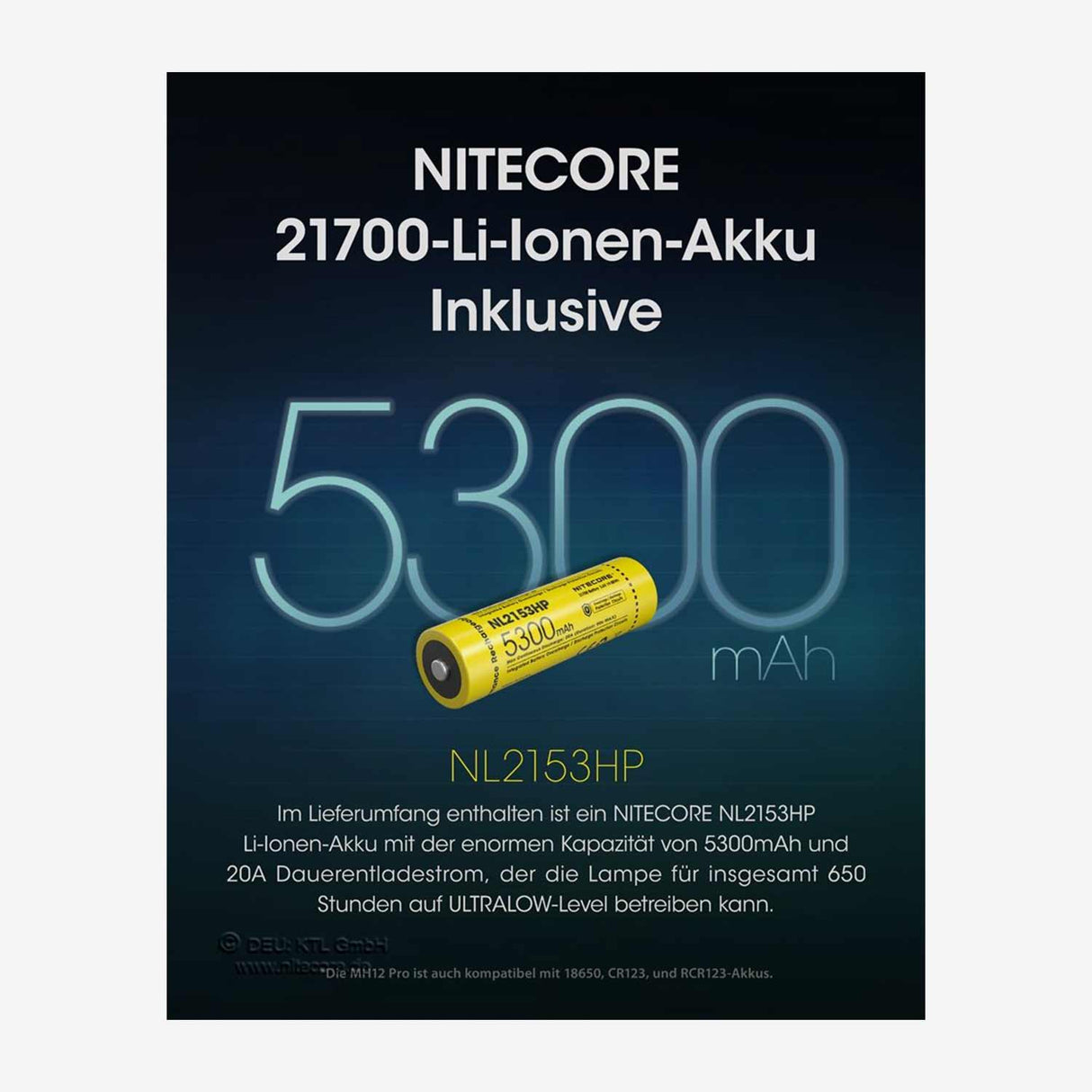 Nitecore MH12 Pro 3300 Lumen Taschenlampe schwarz