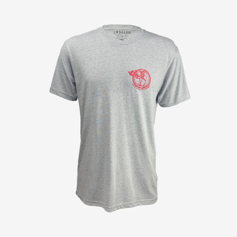 LMSGear T-Shirt "Bruce Last Man Standing" grau