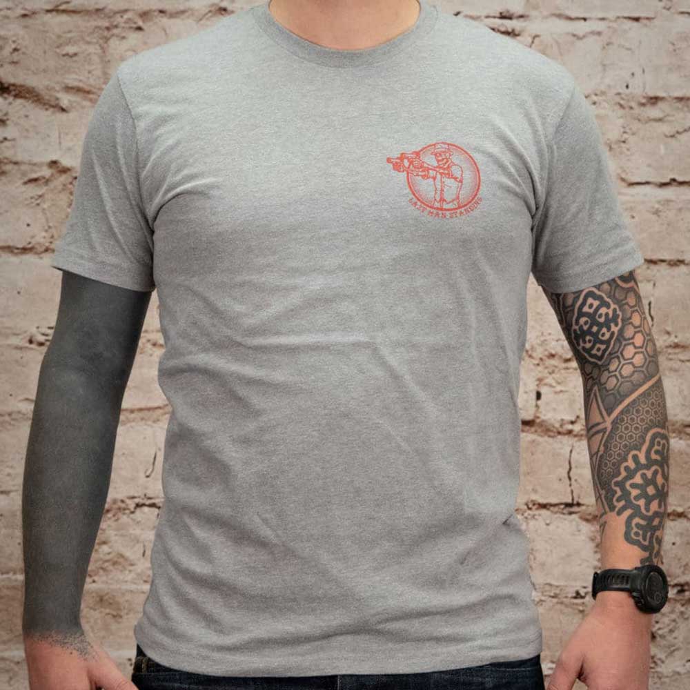 LMSGear T-Shirt "Bruce Last Man Standing" grau